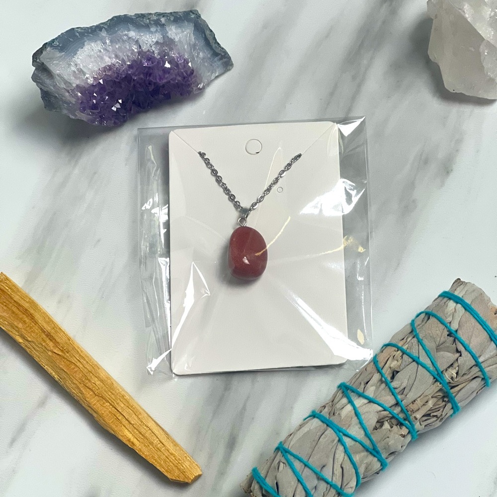 Carnelian Sterling Silver Necklace